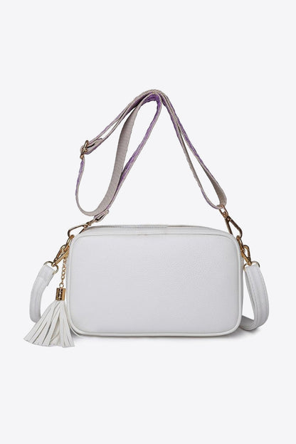 PU Leather Tassel Crossbody Bag